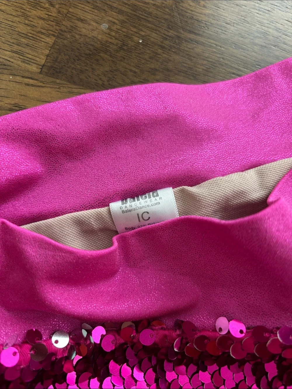 IC Balera Hot Pink/Silver Sequin Shorts